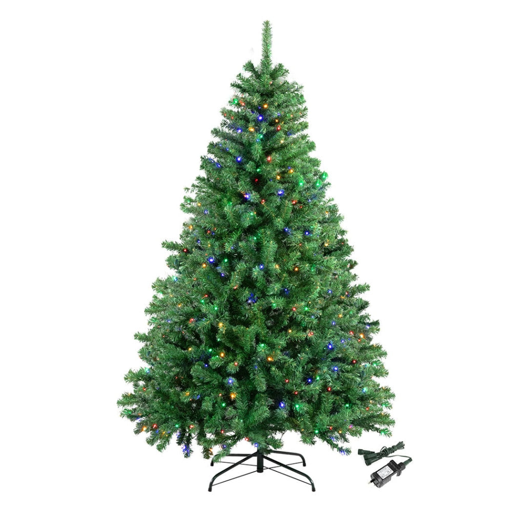 SANTACO Artificial Led Christmas Tree with Lights 2.1M Pre Lit Xmas Decor 8 Mode Fast shipping On sale