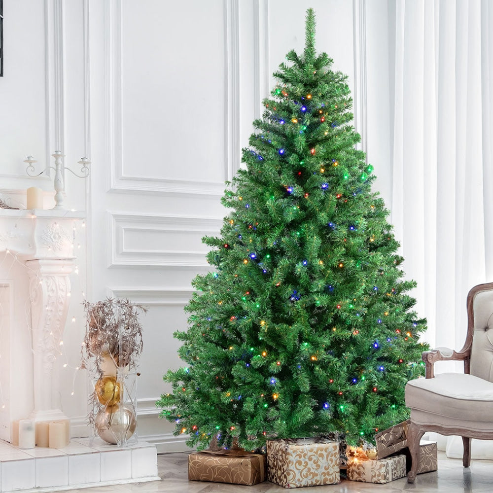 SANTACO Pre Lit Artificial Christmas Tree 1.5M 8Mode Led Lights Xmas Bushy Decor Fast shipping On sale