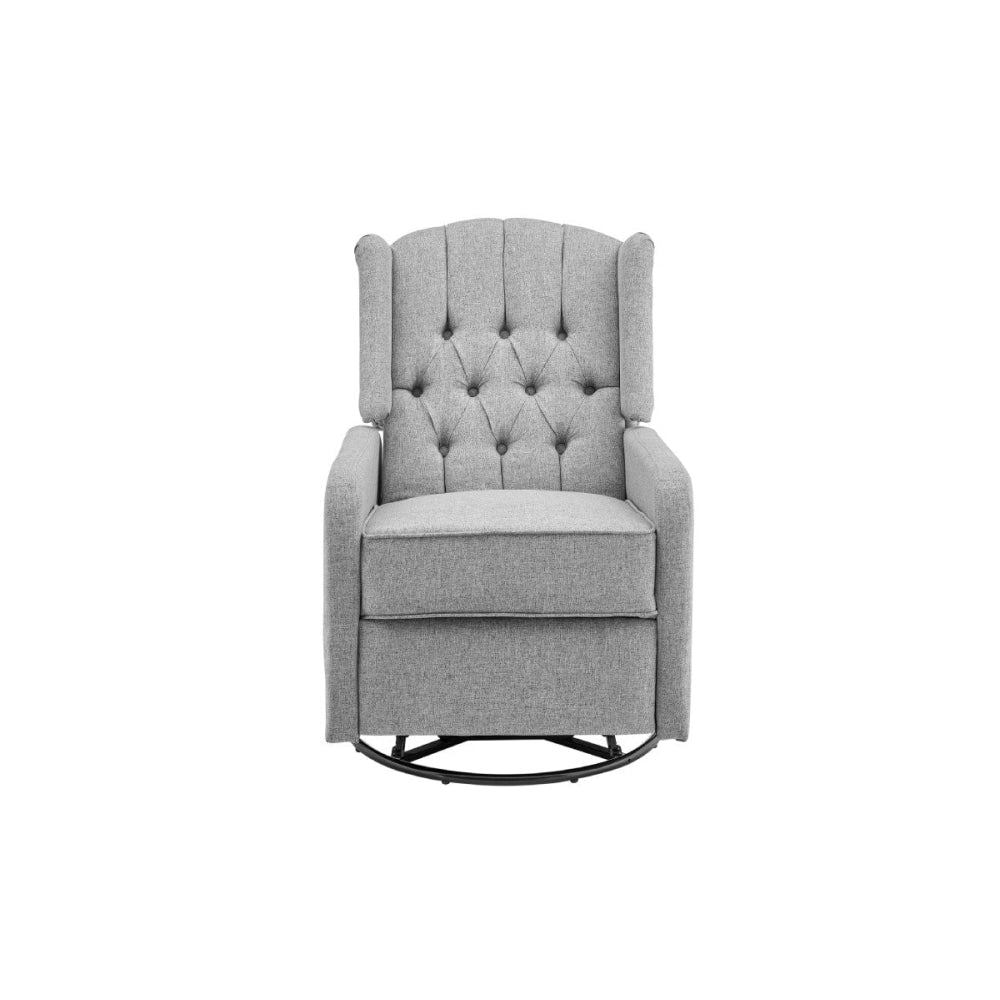Momentous Living - Seattle Fabric Swivel Recliner Accent Relaxing ...
