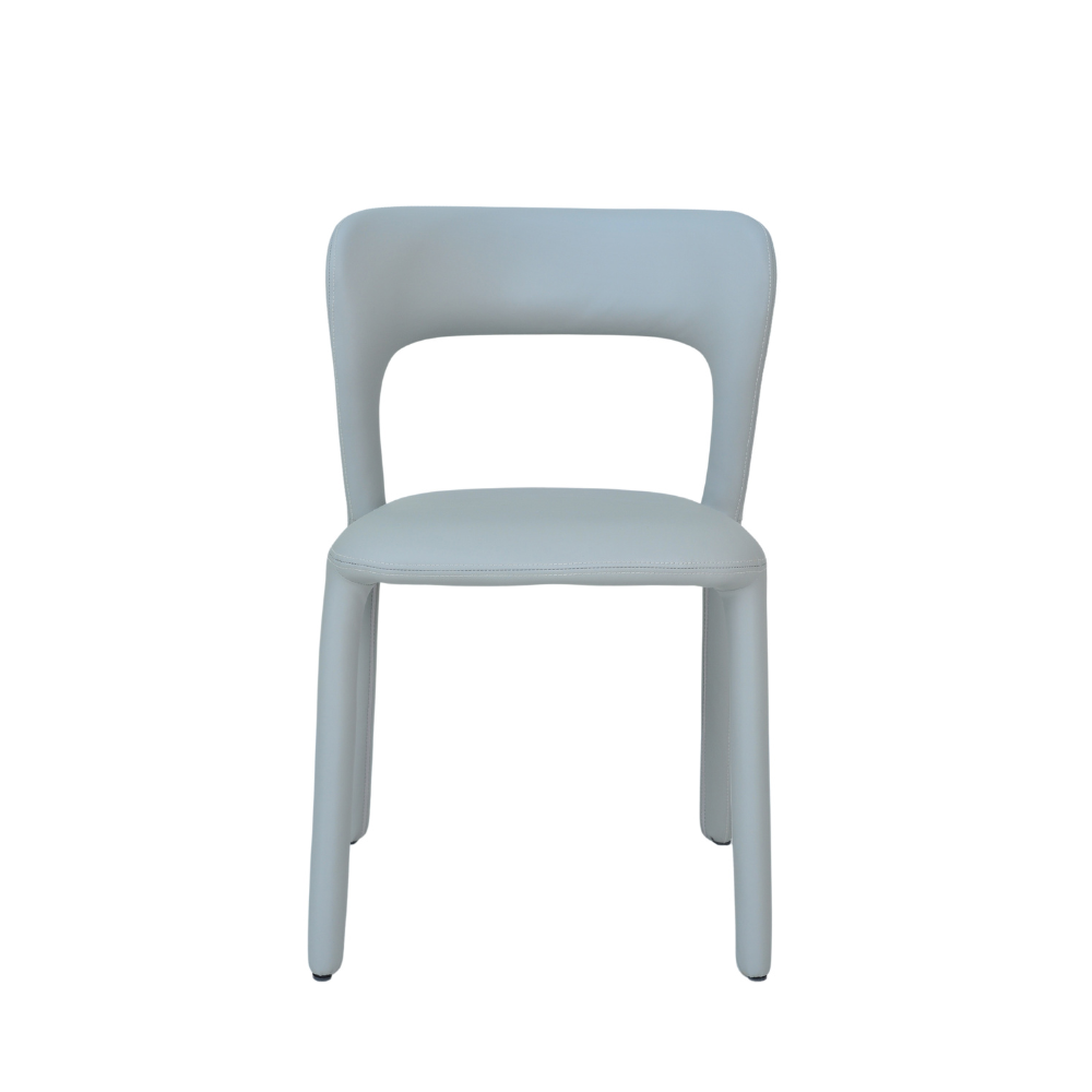 Set Of 2 Arnie Eco Leather Kitchen Dining Side Chair Grey Fast shipping On sale