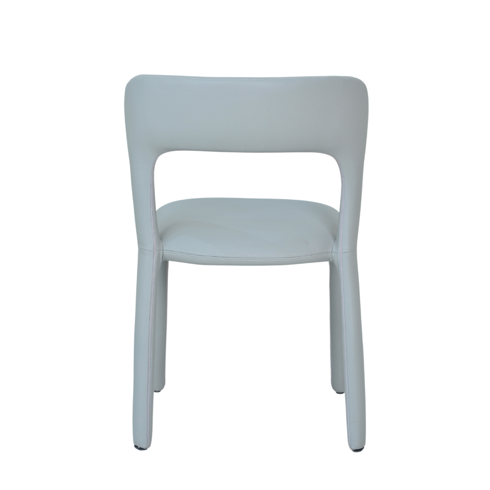 Set Of 2 Arnie Eco Leather Kitchen Dining Side Chair Grey Fast shipping On sale