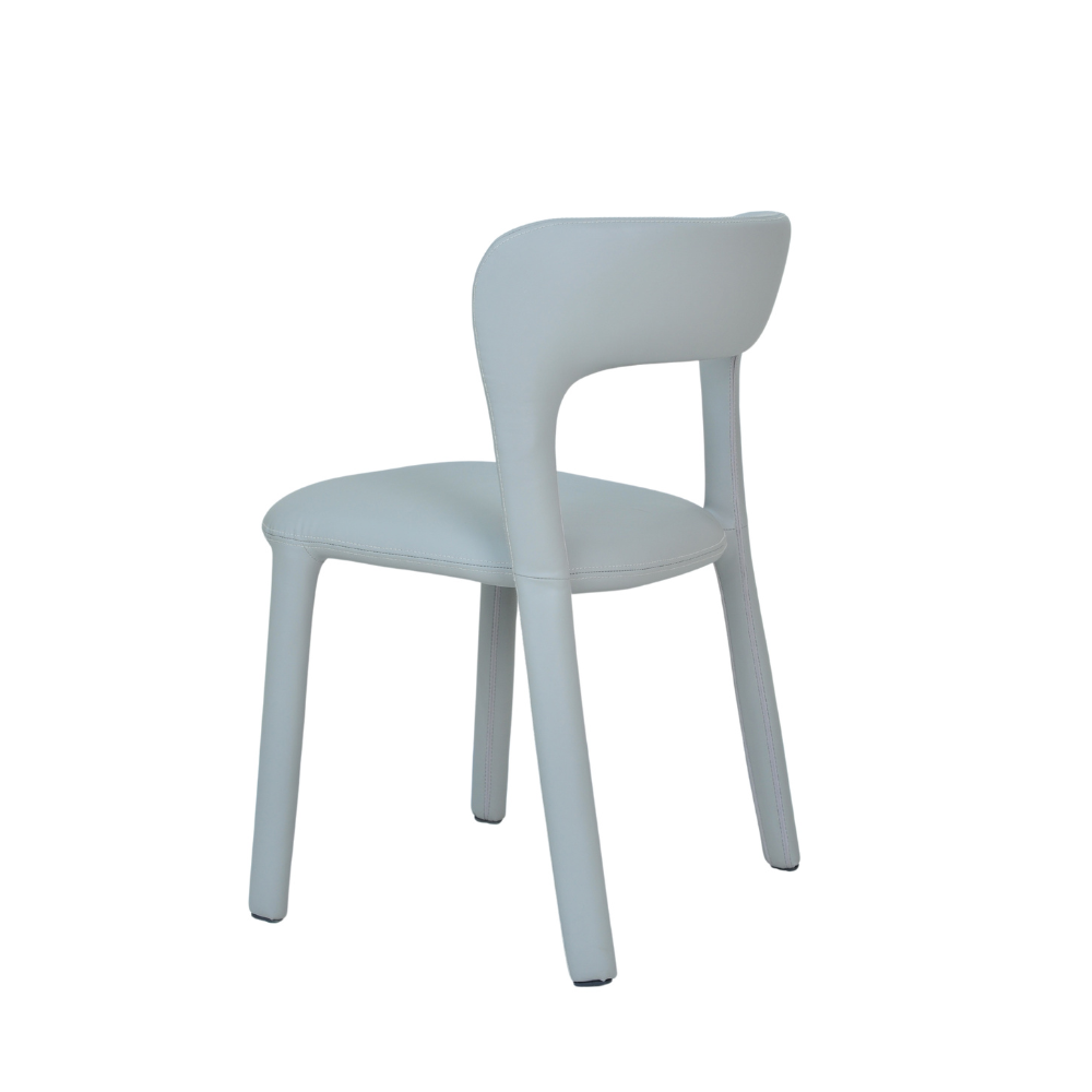 Set Of 2 Arnie Eco Leather Kitchen Dining Side Chair Grey Fast shipping On sale