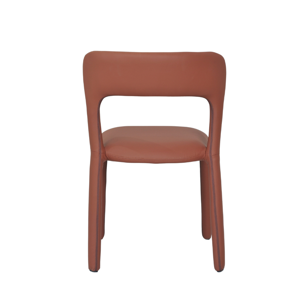 Set Of 2 Arnie Eco Leather Kitchen Dining Side Chair Tan Fast shipping On sale