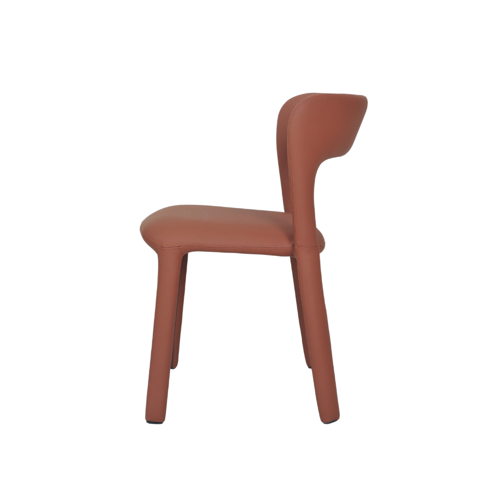 Set Of 2 Arnie Eco Leather Kitchen Dining Side Chair Tan Fast shipping On sale