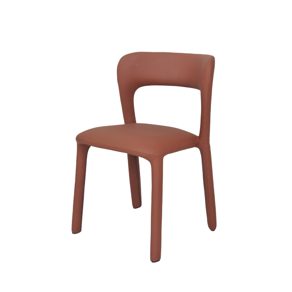 Set Of 2 Arnie Eco Leather Kitchen Dining Side Chair Tan Fast shipping On sale