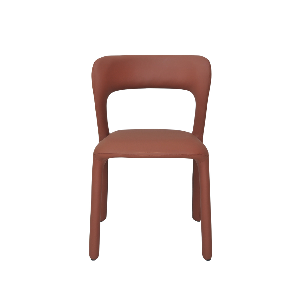 Set Of 2 Arnie Eco Leather Kitchen Dining Side Chair Tan Fast shipping On sale