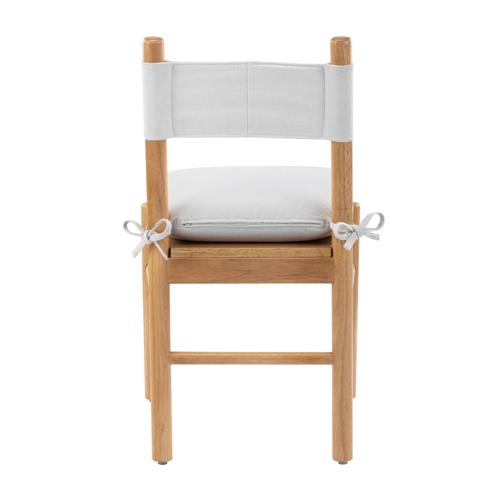 Set Of 2 Casey Wooden Kitchen Dining Chair W/ Cushion White/Oak Fast shipping On sale