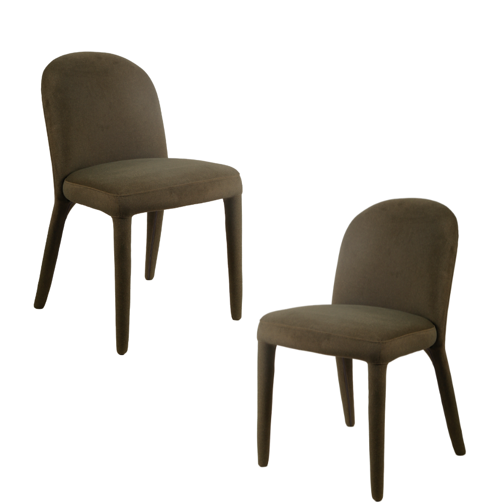 Set Of 2 Cipri All Cover Fabric Kitchen Dining Side Chair Leaf Fast shipping On sale