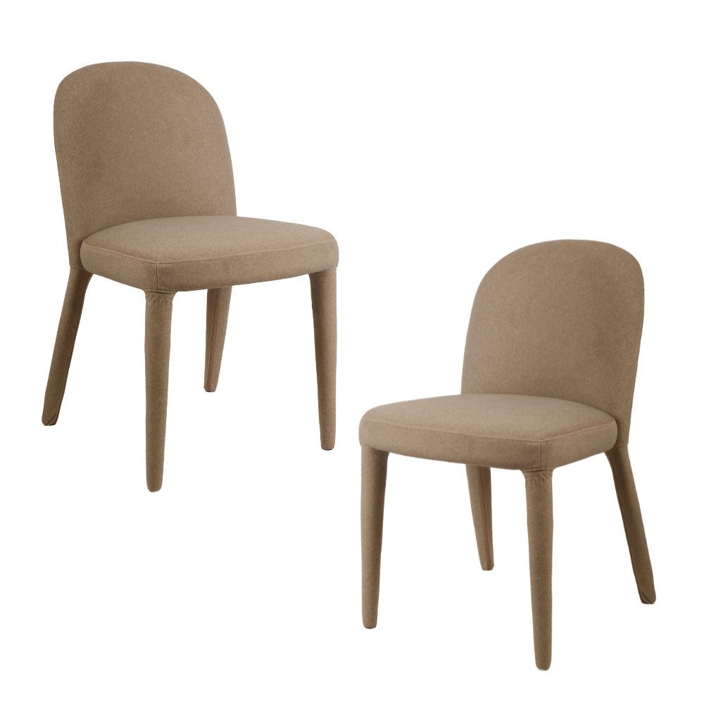 Set Of 2 Cipri All Cover Fabric Kitchen Dining Side Chair Linen Fast shipping On sale