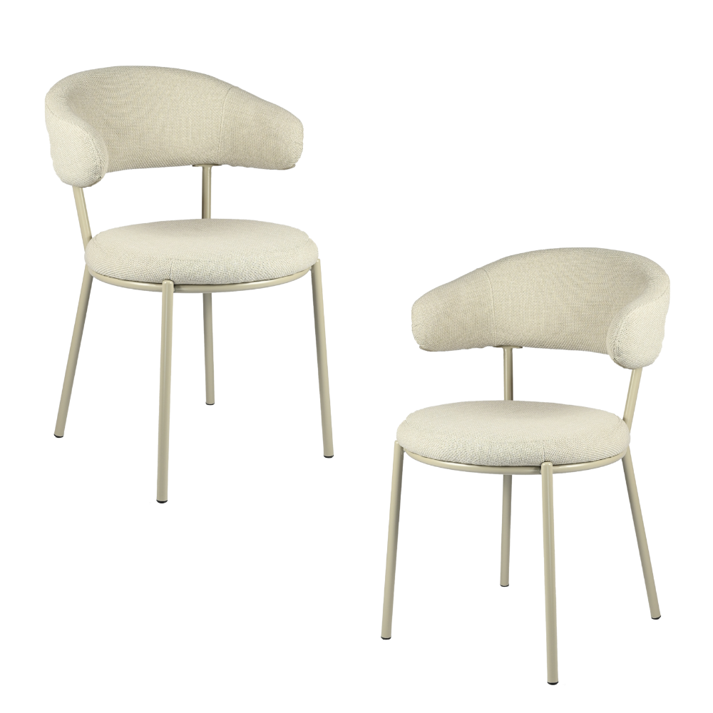 Set oF 2 Corbin Modern Kitchen Dining Side Chair metal Legs Shell Fast shipping On sale