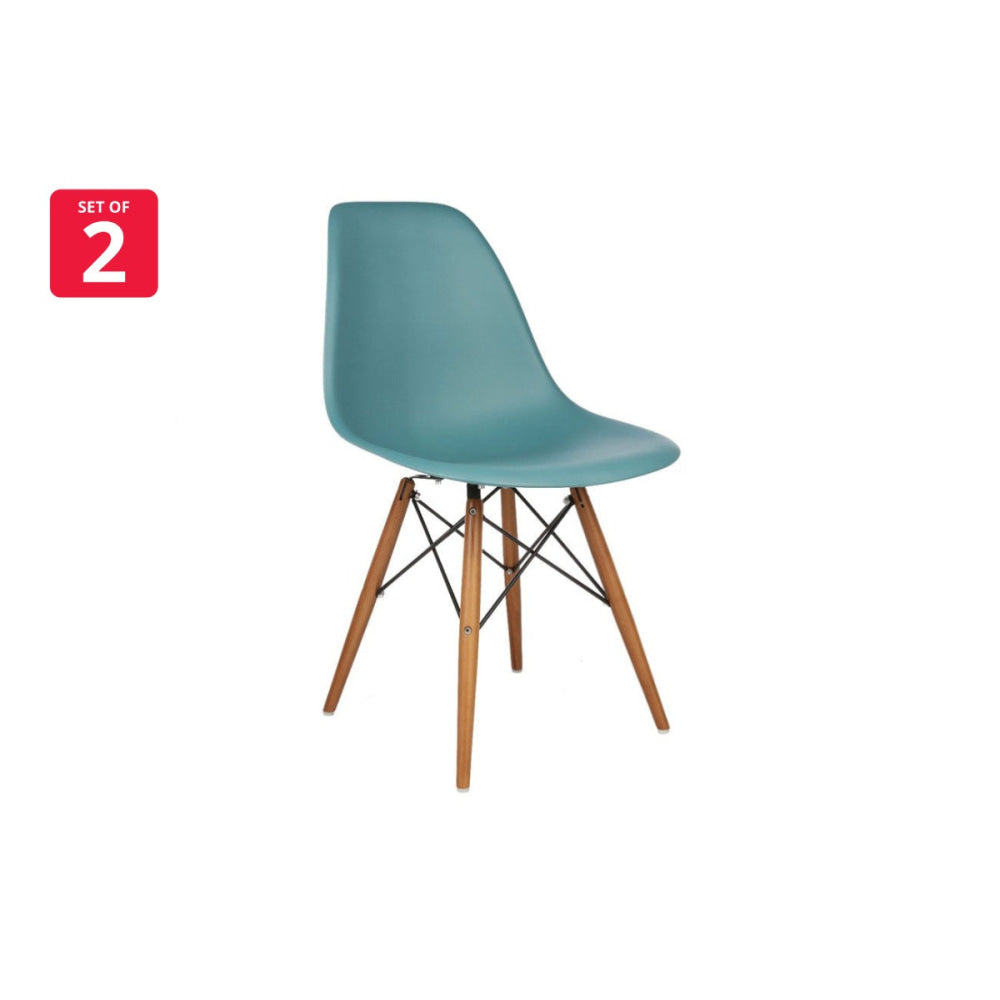 Set of 2 Eames Replica Premium DSW Kitchen Dining Chair White Fast shipping On sale