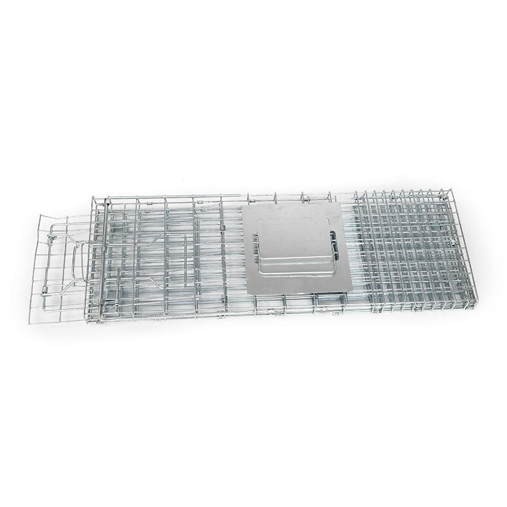 Set of 2 Humane Animal Trap Cage 66 x 23 25cm - Silver Farm Supplies Fast shipping On sale