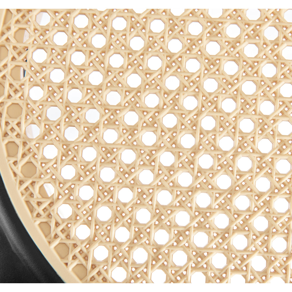 Set Of 2 Jiro Kitchen Round Low Stool Seat Chair 45cm Black Fast shipping On sale