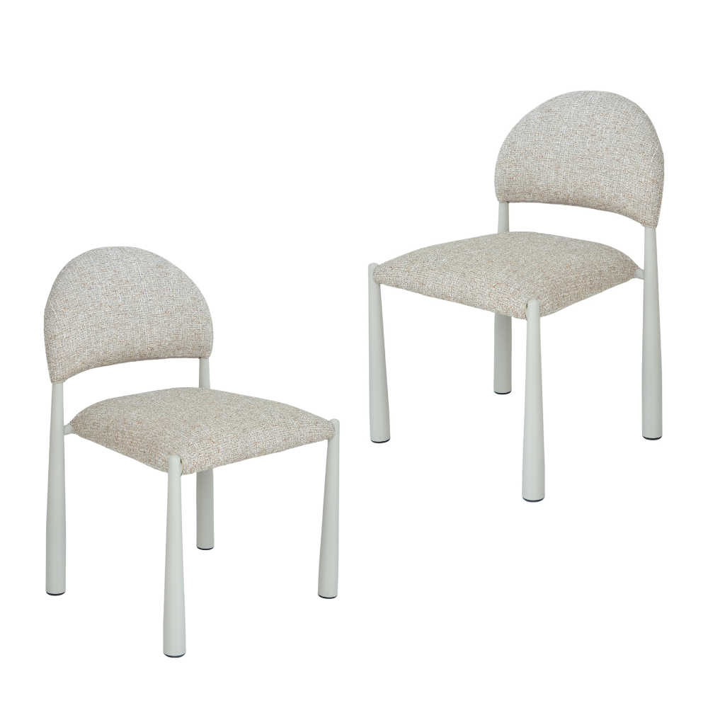 Set Of 2 Lavita Mohair Fabric Kitchen Dining Side Chair Autumn Fast shipping On sale