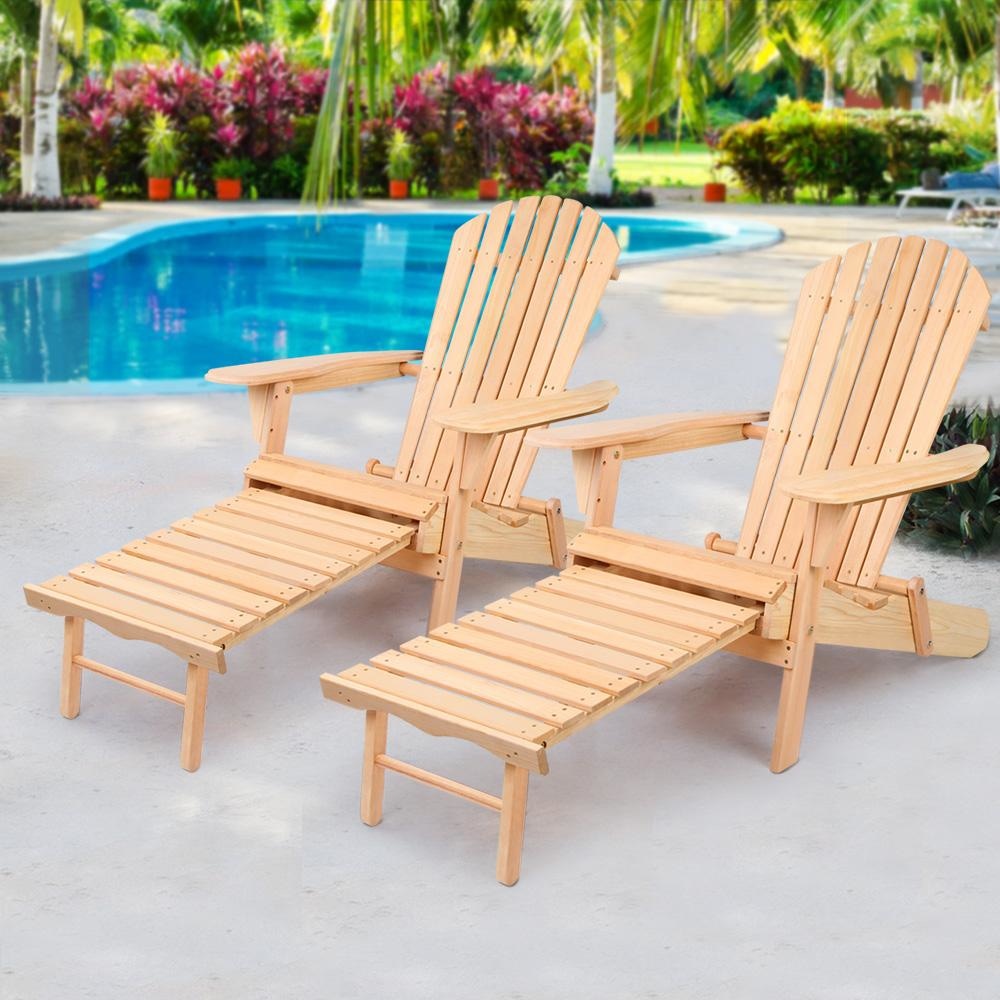 Set of 2 Outdoor Sun Lounge Chairs Patio Furniture Beach Chair Lounger Fast shipping On sale