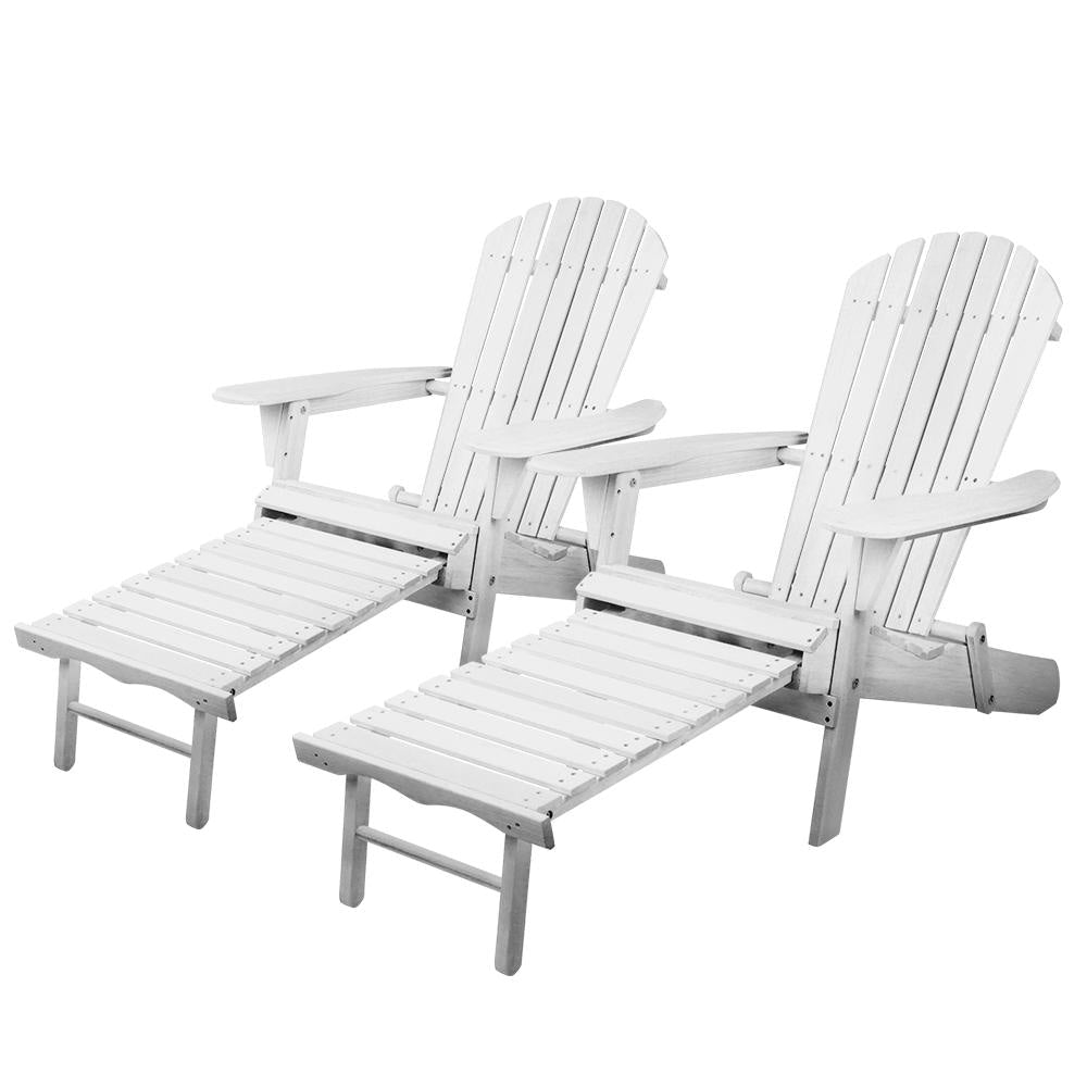 Set of 2 Outdoor Sun Lounge Chairs Patio Furniture Lounger Beach Chair Adirondack Sets Fast shipping On sale