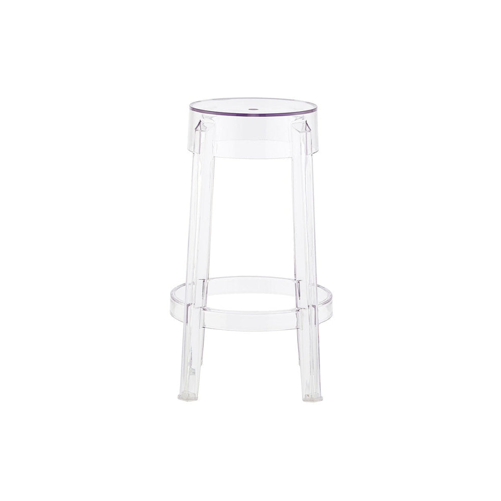 Set of 2 Philippe Starck Replica Ghost Kitchen Counter Bar Stool 66cm Clear Fast shipping On sale