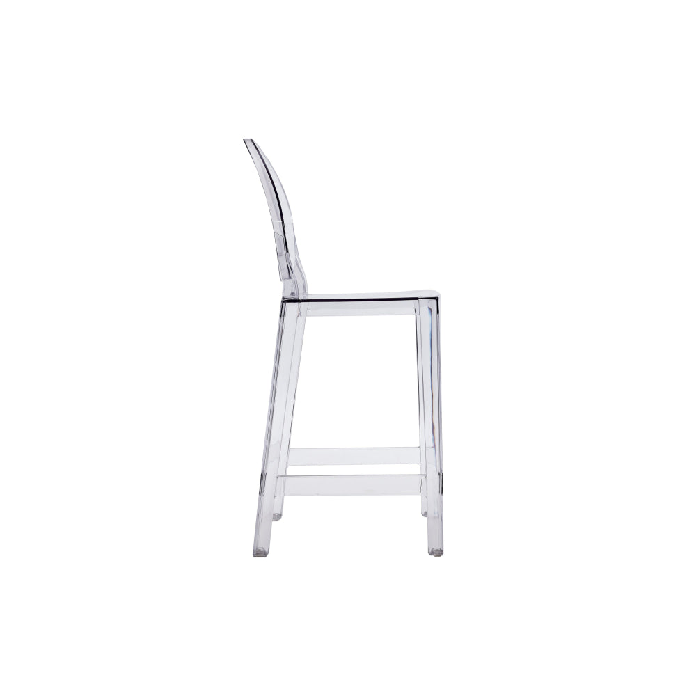 Set of 2 Philippe Starck Replica Victoria Ghost Kitchen Counter Bar Stool 65cm Clear Fast shipping On sale
