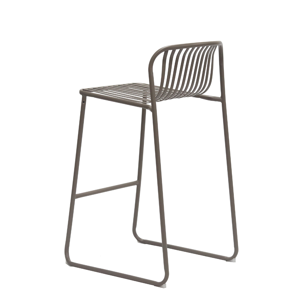 Set Of 2 Renzo Antirust Treatment Metal Outdoor Counter Bar Stool Chair Cappucino Fast shipping On sale