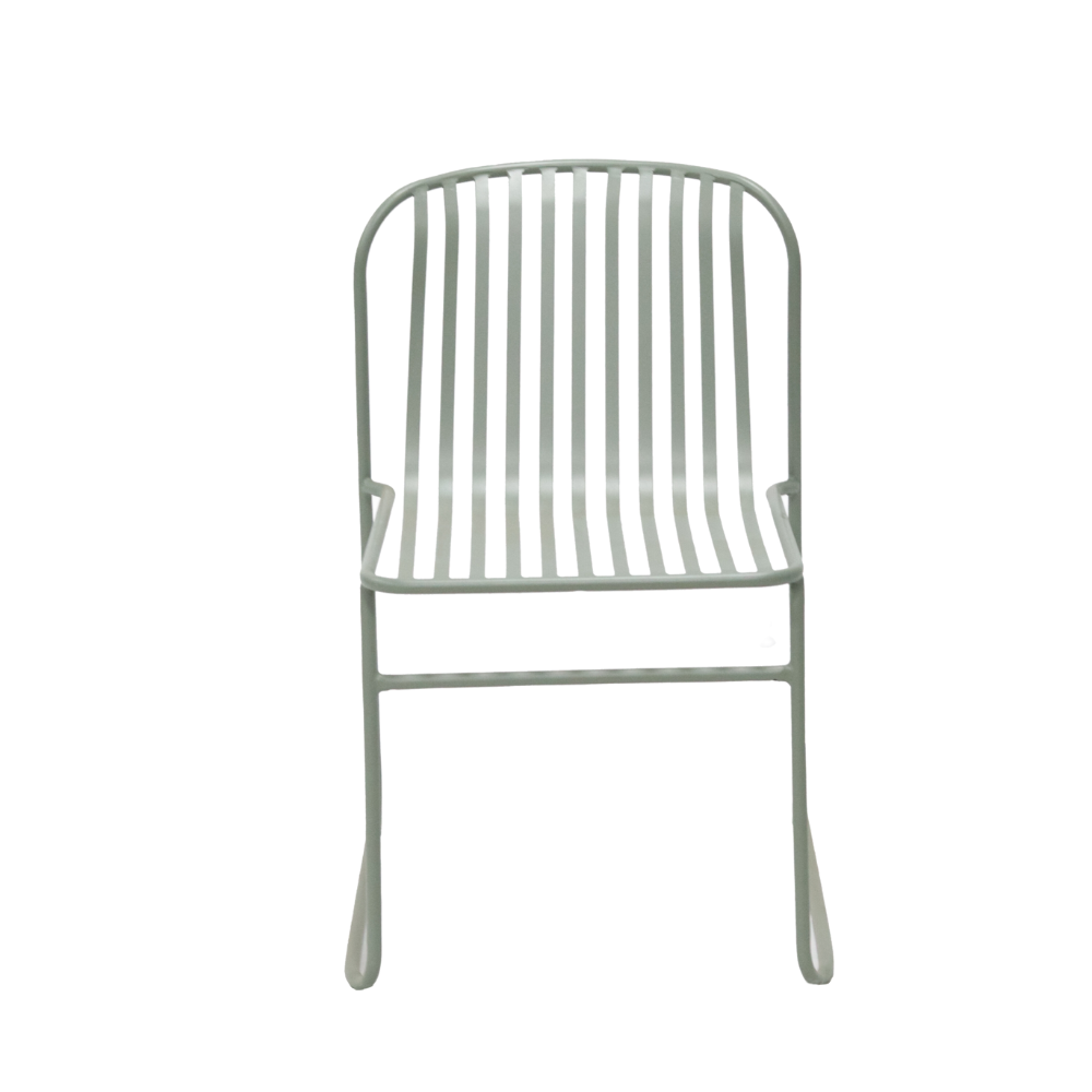 Set Of 2 Renzo Antirust Treatment Metal Outdoor Dining Side Chair Thyme Green Fast shipping On sale