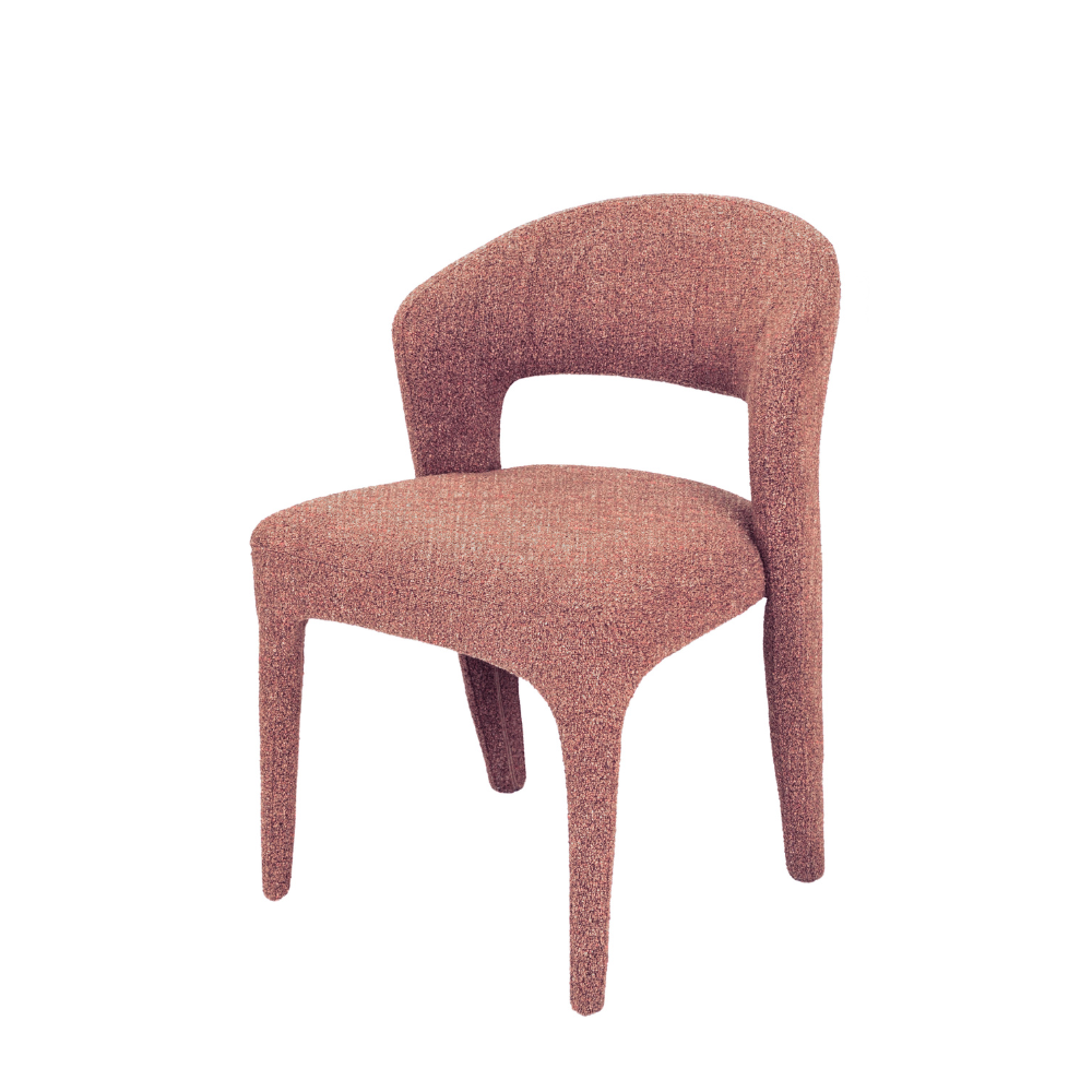 Set Of 2 Silas All-Cover Mohair Fabric Kitchen Dining Chair Sunset Fast shipping On sale