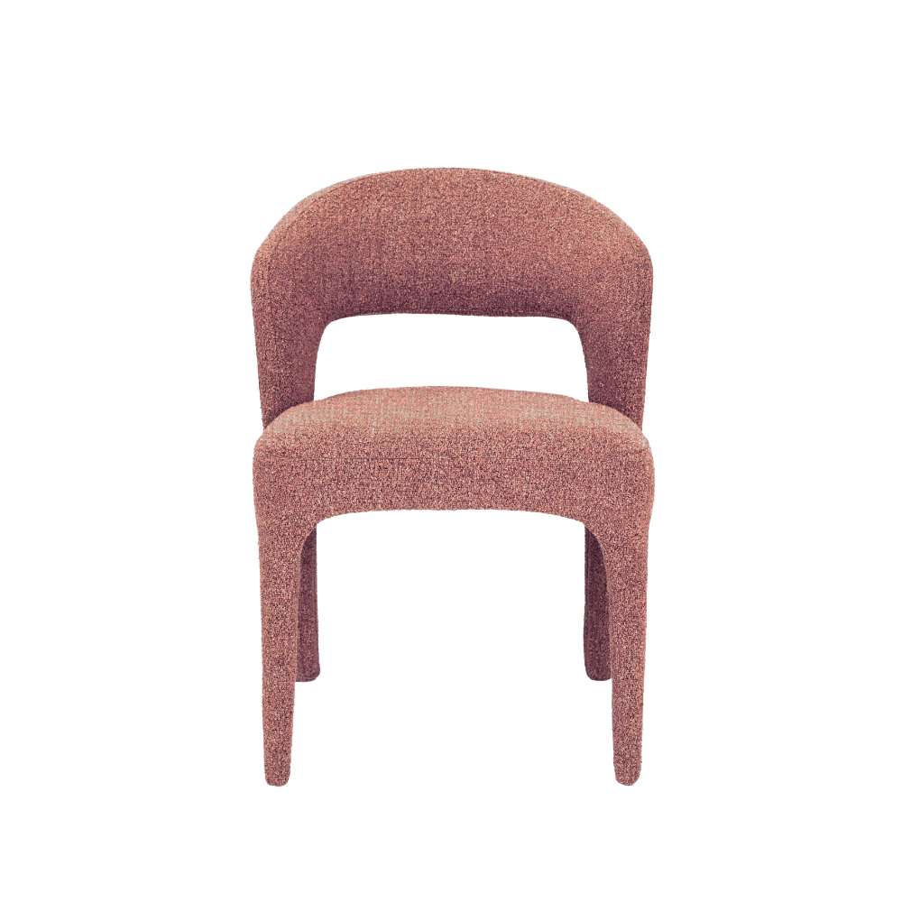 Set Of 2 Silas All-Cover Mohair Fabric Kitchen Dining Chair Sunset Fast shipping On sale