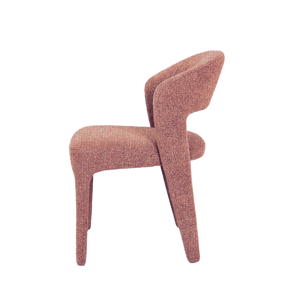 Set Of 2 Silas All-Cover Mohair Fabric Kitchen Dining Chair Sunset Fast shipping On sale