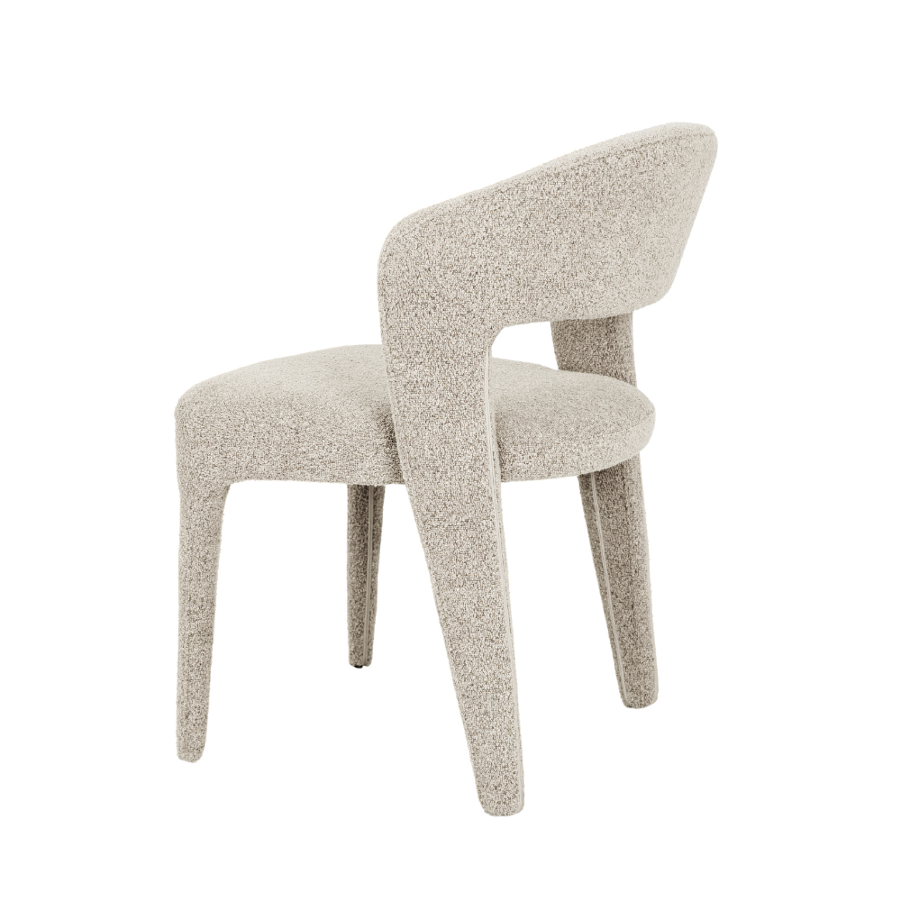 Set Of 2 Silas All-Cover Mohair Fabric Kitchen Dining Chair Wheat Fast shipping On sale