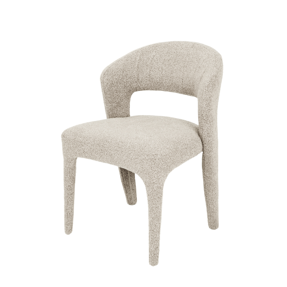 Set Of 2 Silas All-Cover Mohair Fabric Kitchen Dining Chair Wheat Fast shipping On sale