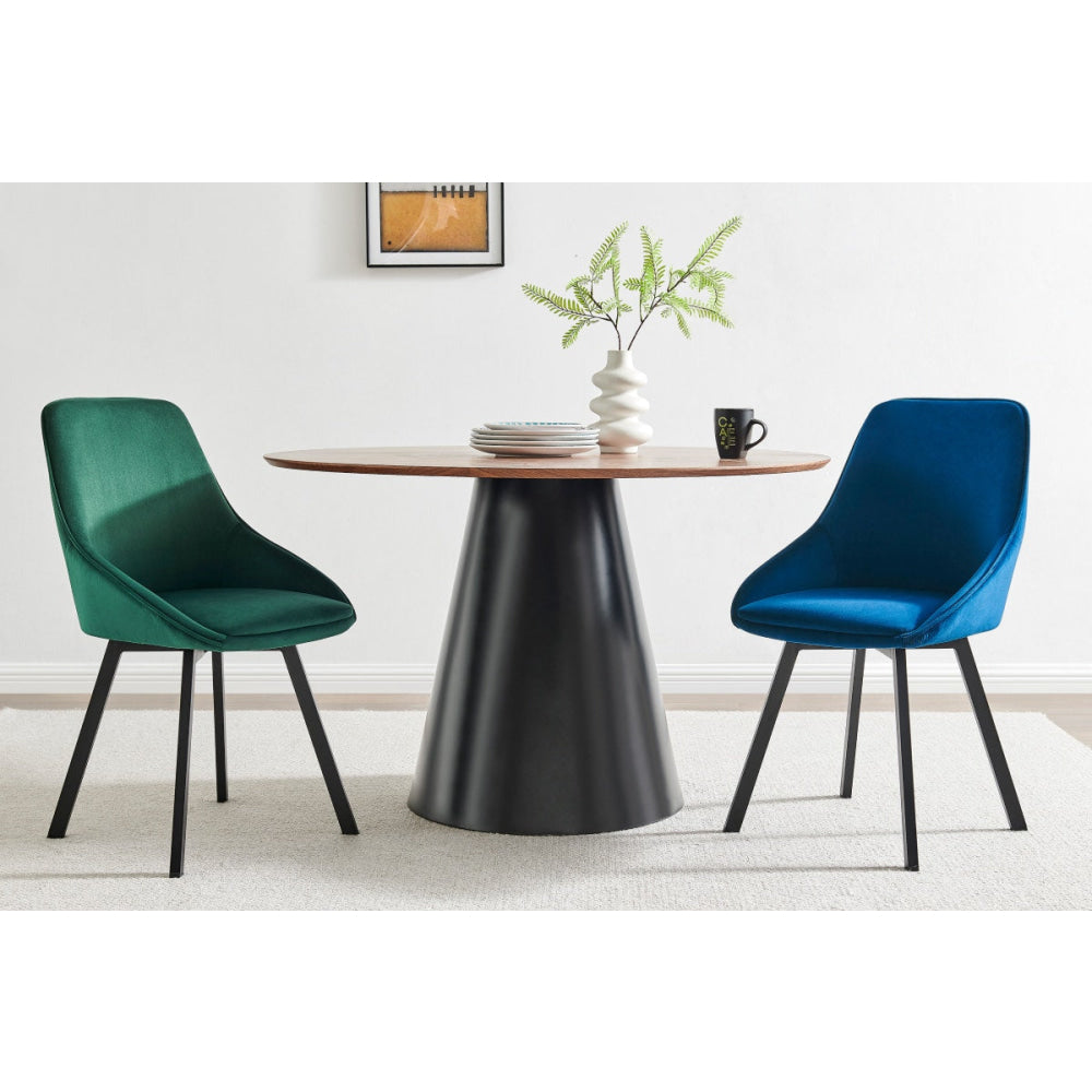 Set of 2 Velvet Swivel Kitchen Dining Chair Fast shipping On sale