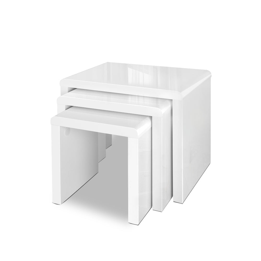 Set of 3 Nesting Tables Coffee Table Fast shipping On sale