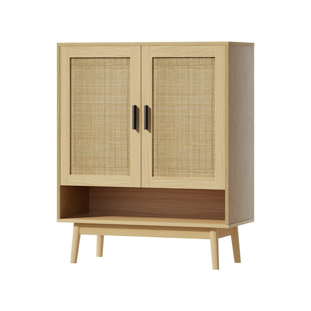 Shoe Cabinet Rattan Shoes Storage Rack Organiser Wooden Cupboard Shelf Fast shipping On sale