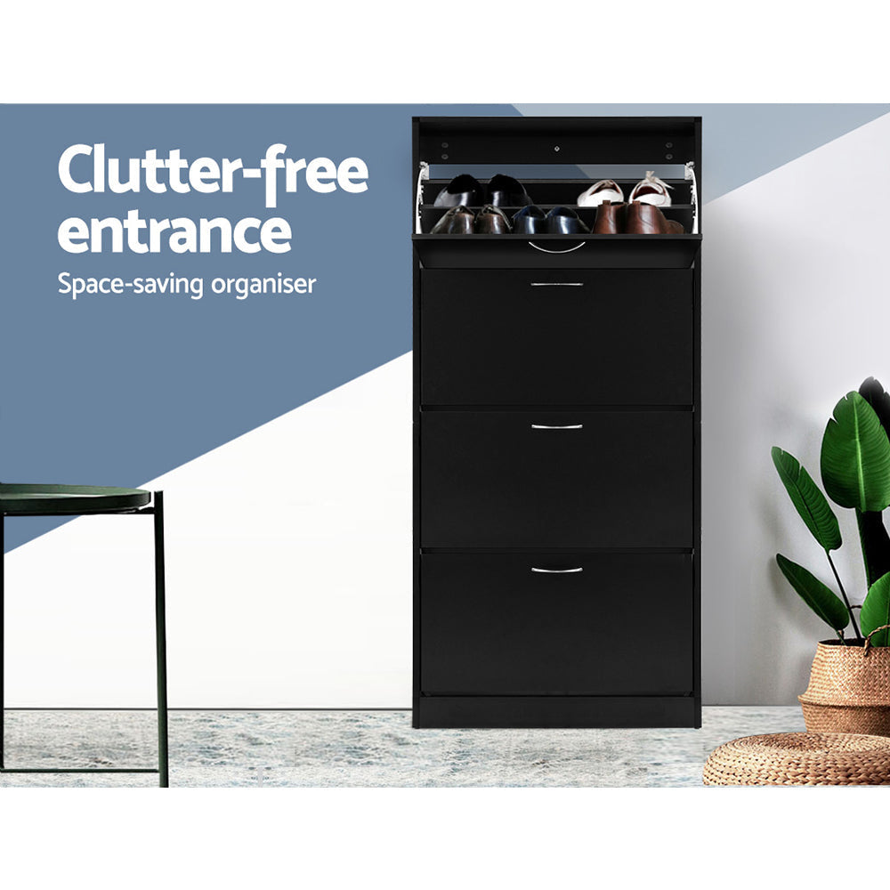Shoe Cabinet Shoes Storage Rack Organiser 60 Pairs Black Shelf Drawer Fast shipping On sale