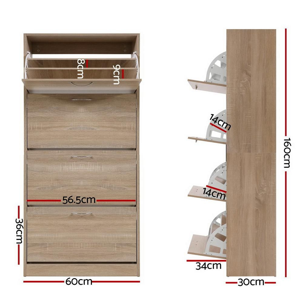 Shoe Cabinet Shoes Storage Rack Organiser 60 Pairs Wood Shelf Drawer Fast shipping On sale