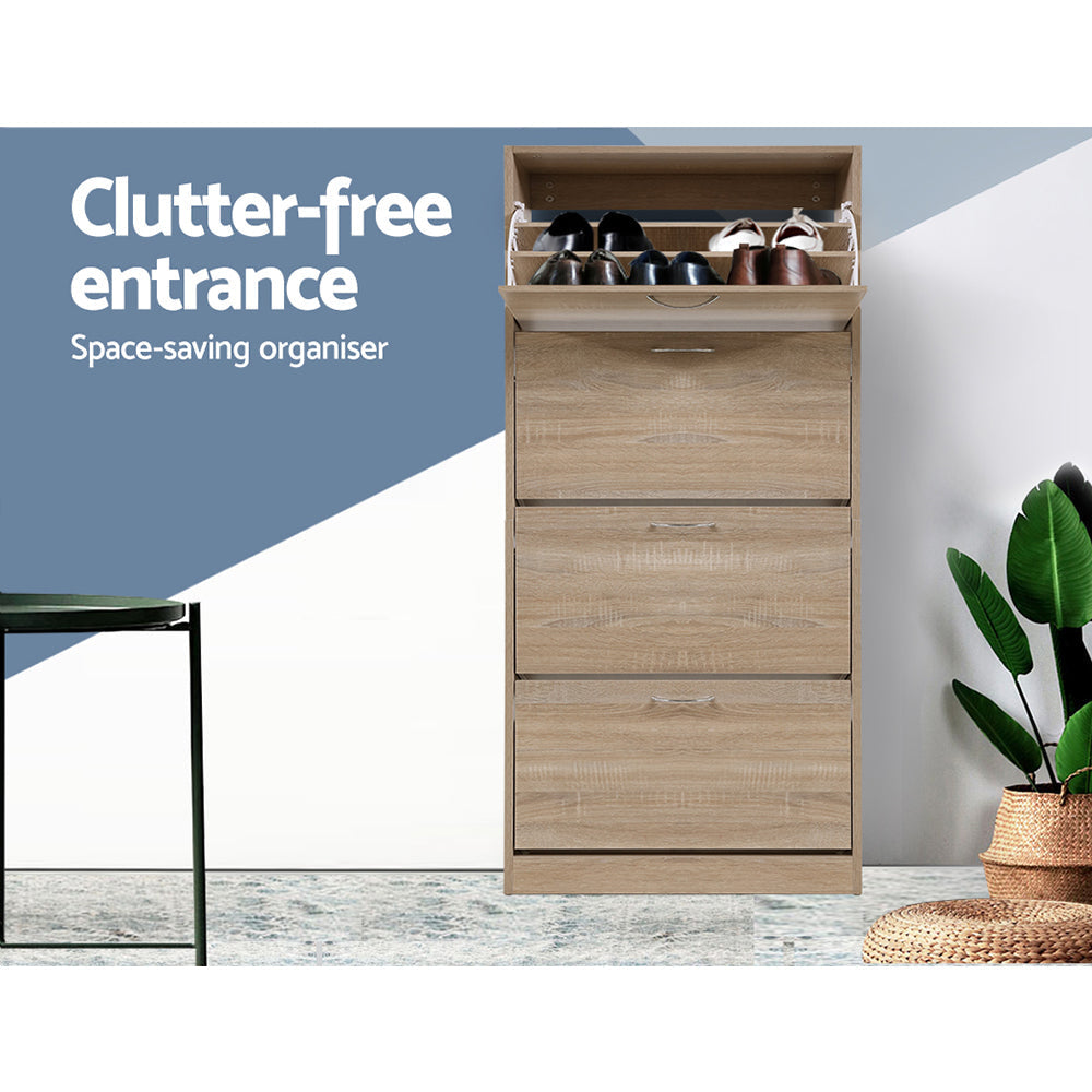 Shoe Cabinet Shoes Storage Rack Organiser 60 Pairs Wood Shelf Drawer Fast shipping On sale