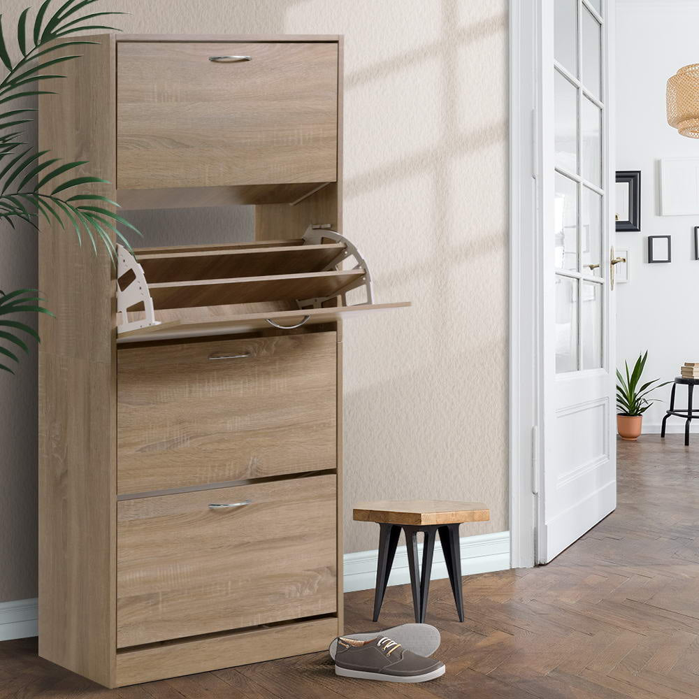 Shoe Cabinet Shoes Storage Rack Organiser 60 Pairs Wood Shelf Drawer Fast shipping On sale