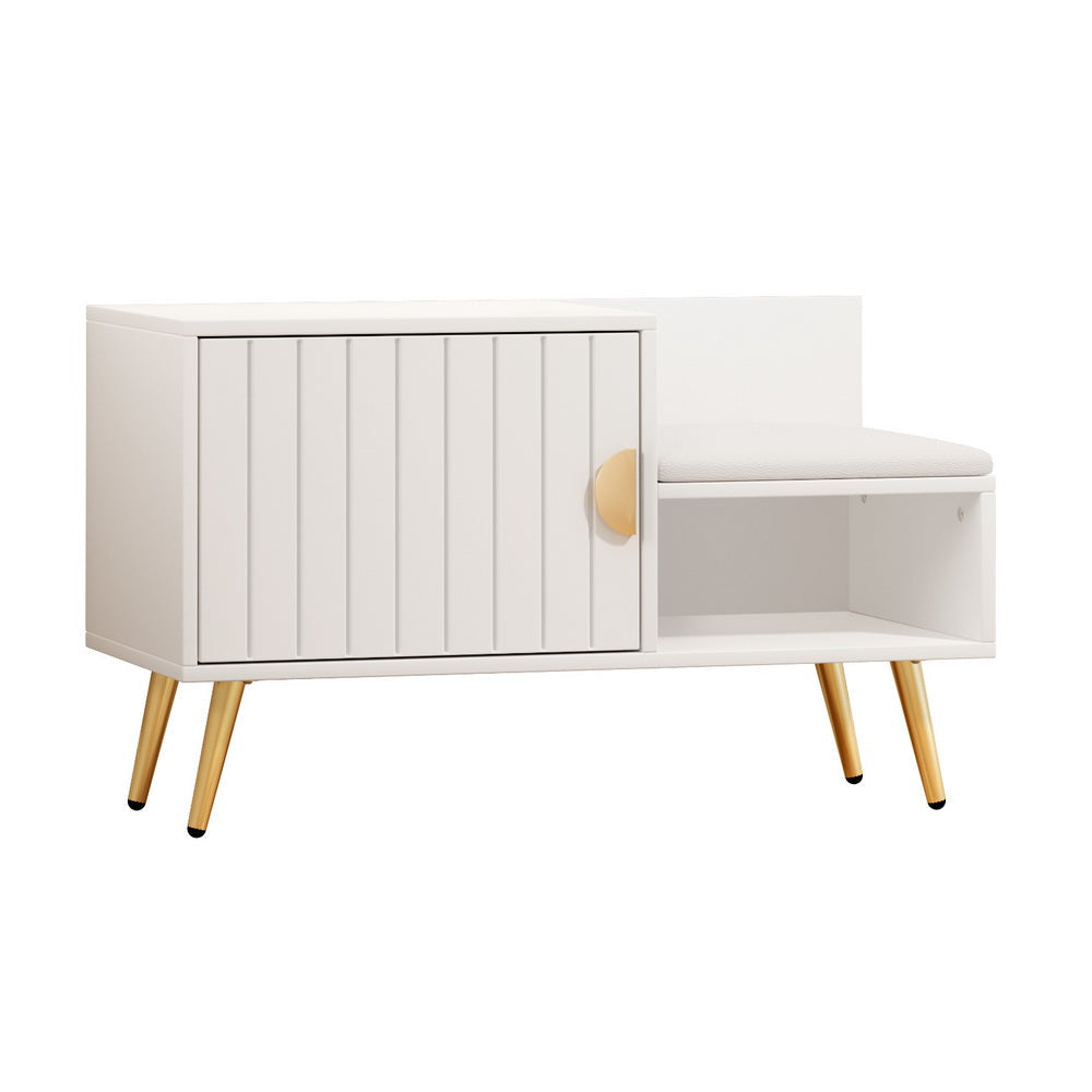 Shoe Rack Cabinet Bench 6 Pairs White Fast shipping On sale