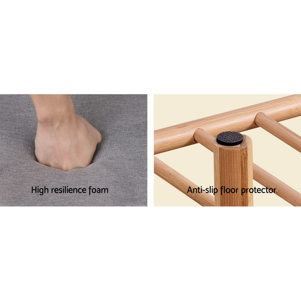 Shoe Rack Seat Bench Chair Shelf Organisers Bamboo Grey Cabinet Fast shipping On sale