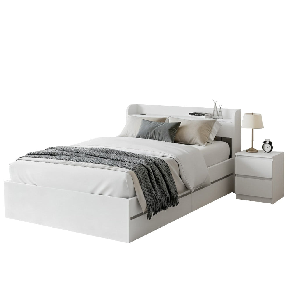 Single Bed Frame and Bedside Table Fast shipping On sale