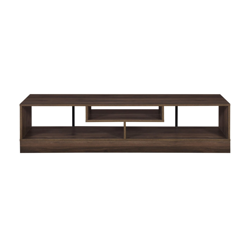 Sisley Wooden Entertainment Unit TV Stand 160cm W/ Floating Shelf - Walnut Fast shipping On sale