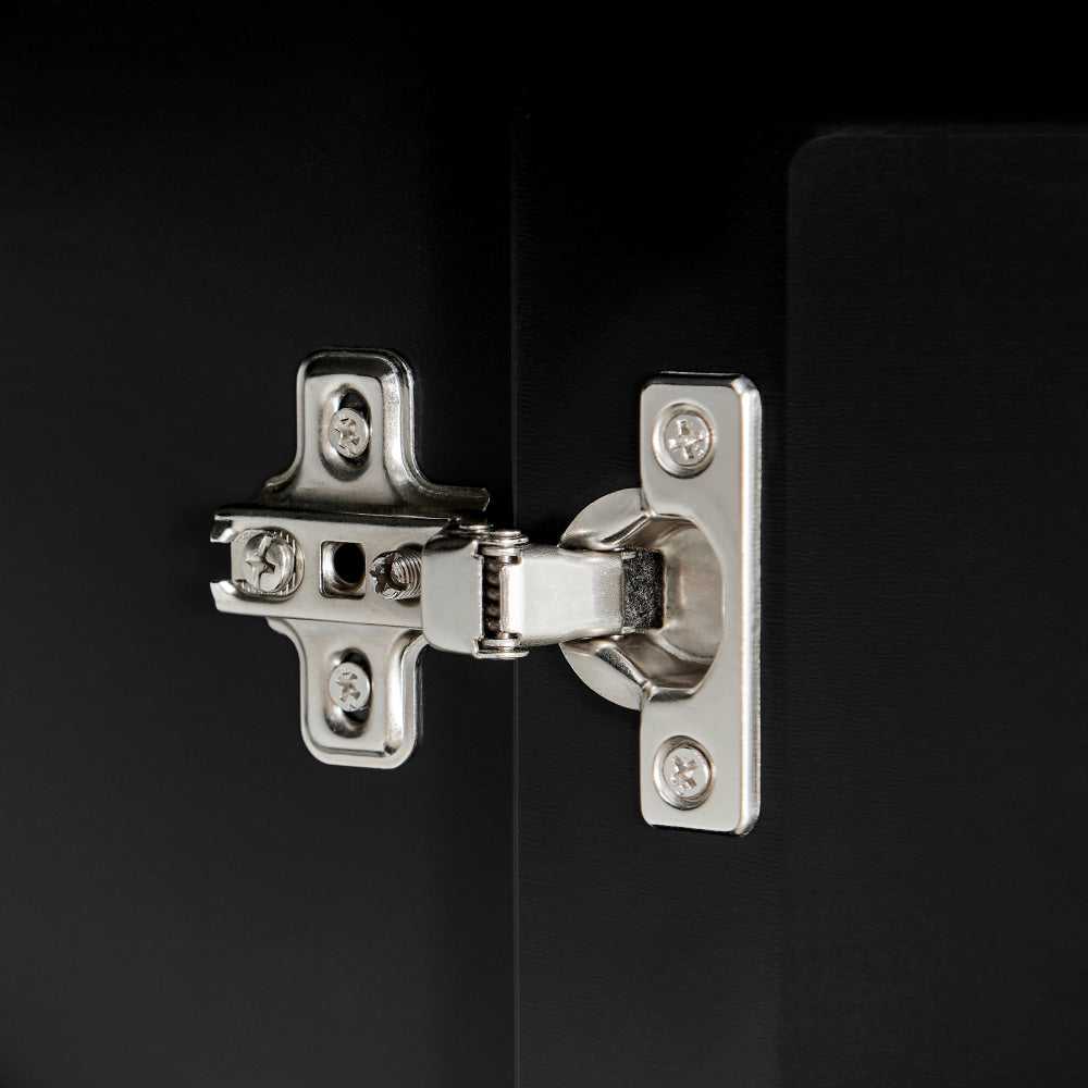 Sky Wooden Buffet Unit Sideboard Storage Cabinet 4-Doors Black & Fast shipping On sale