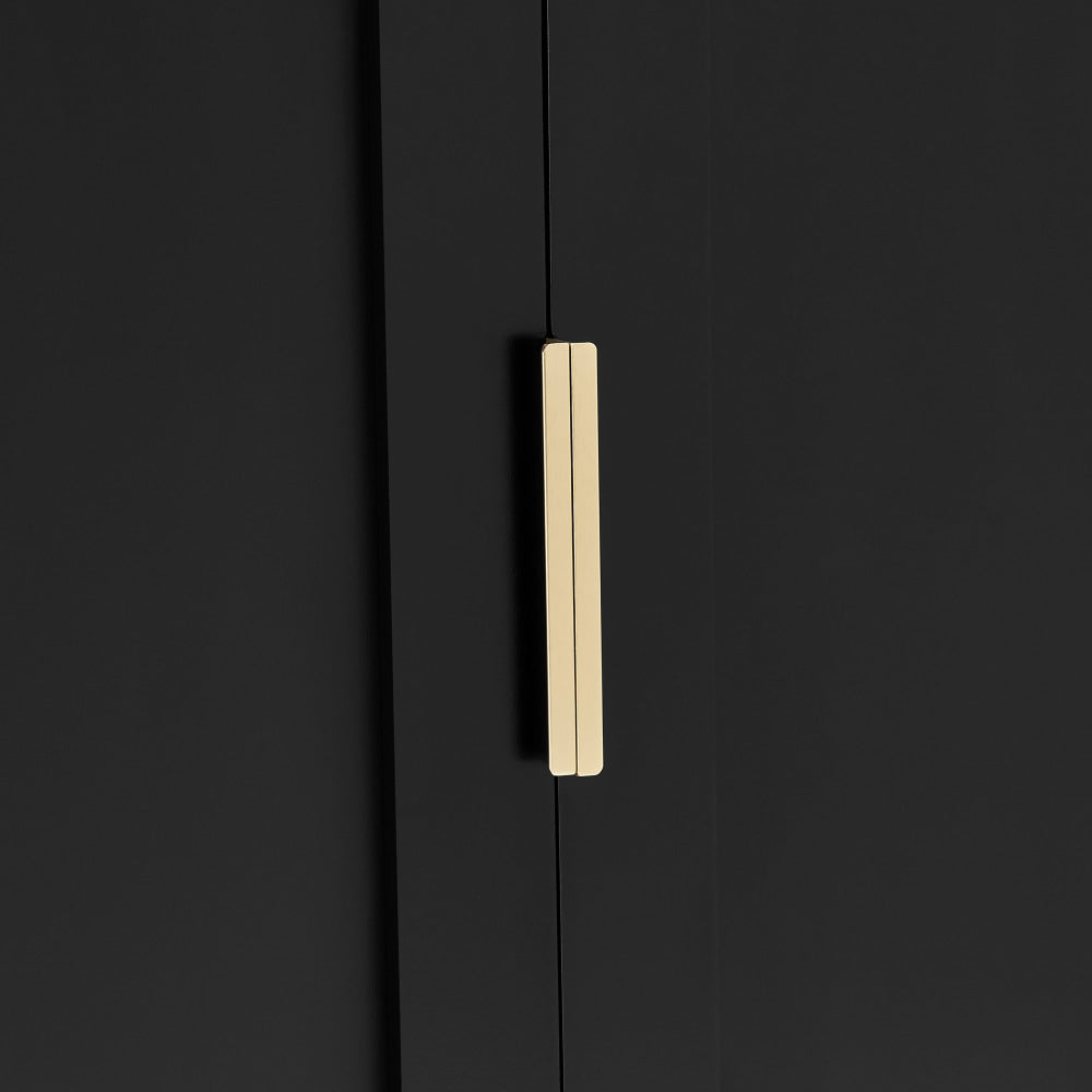 Sky Wooden Buffet Unit Sideboard Storage Cabinet 4-Doors Black & Fast shipping On sale