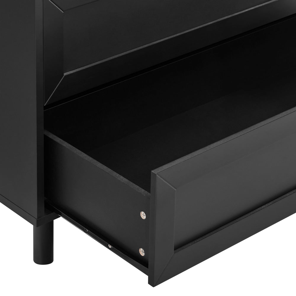 Sky Chest Of 5-Drawers Tallboy Storage Cabinet Black Drawers Fast shipping On sale