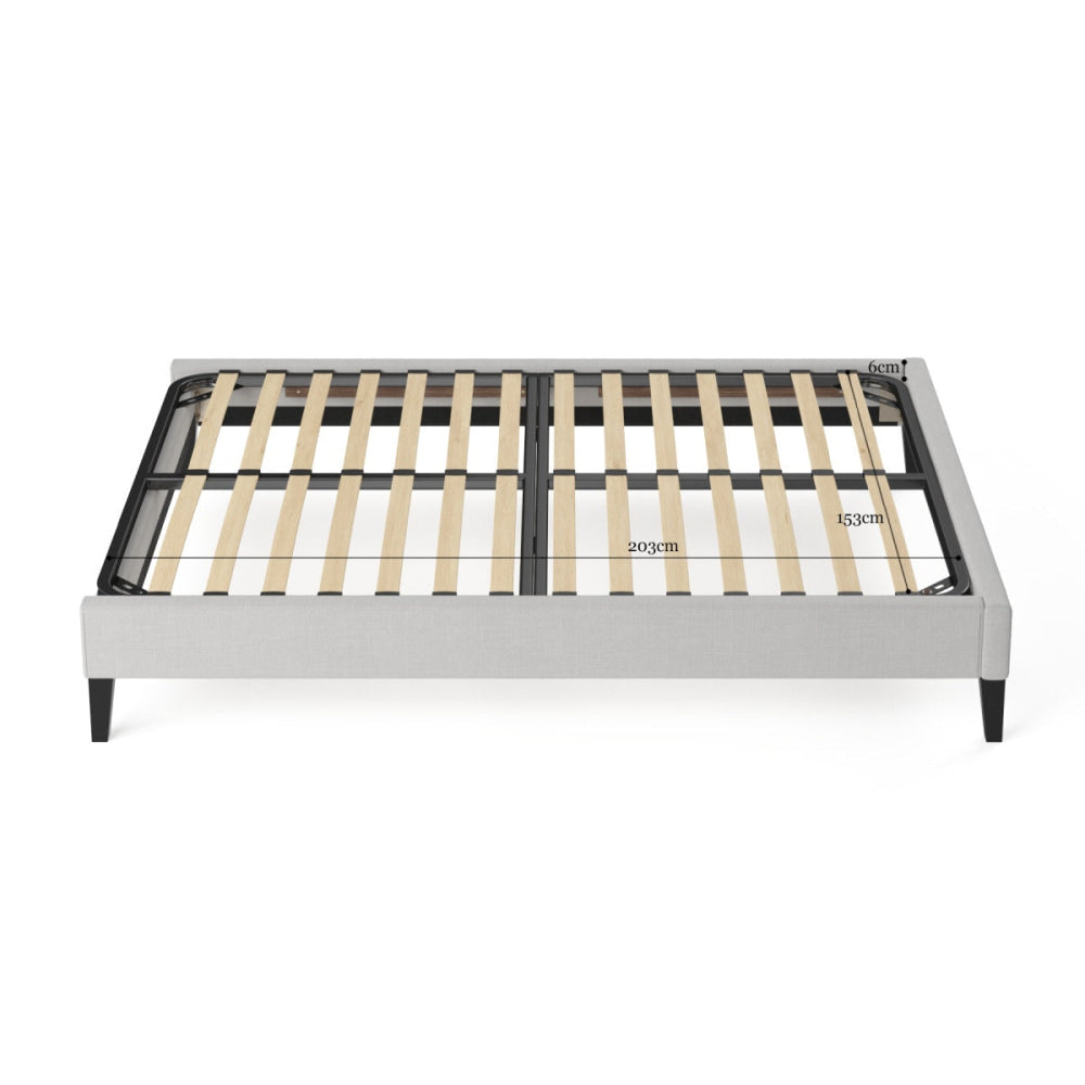 Slimline Bed Frame Cloud Grey Fast shipping On sale