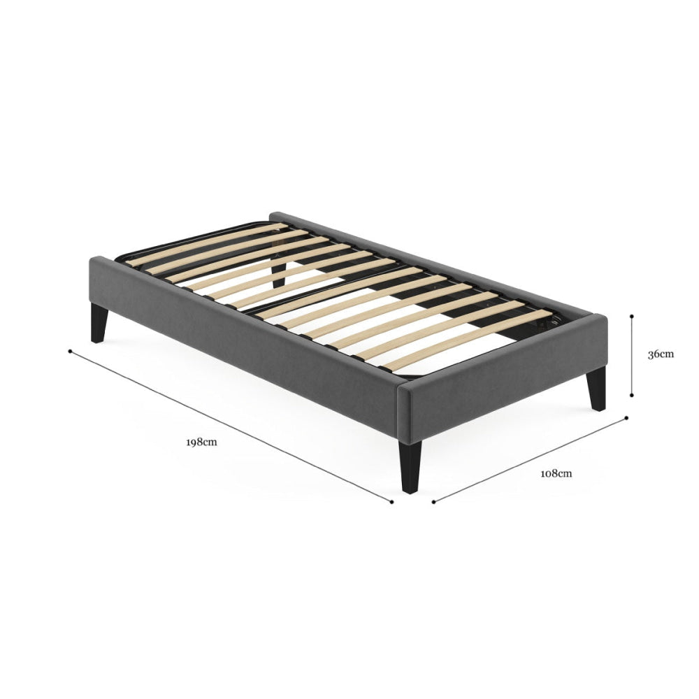 Slimline Bed Frame Cosmic Anthracite Fast shipping On sale