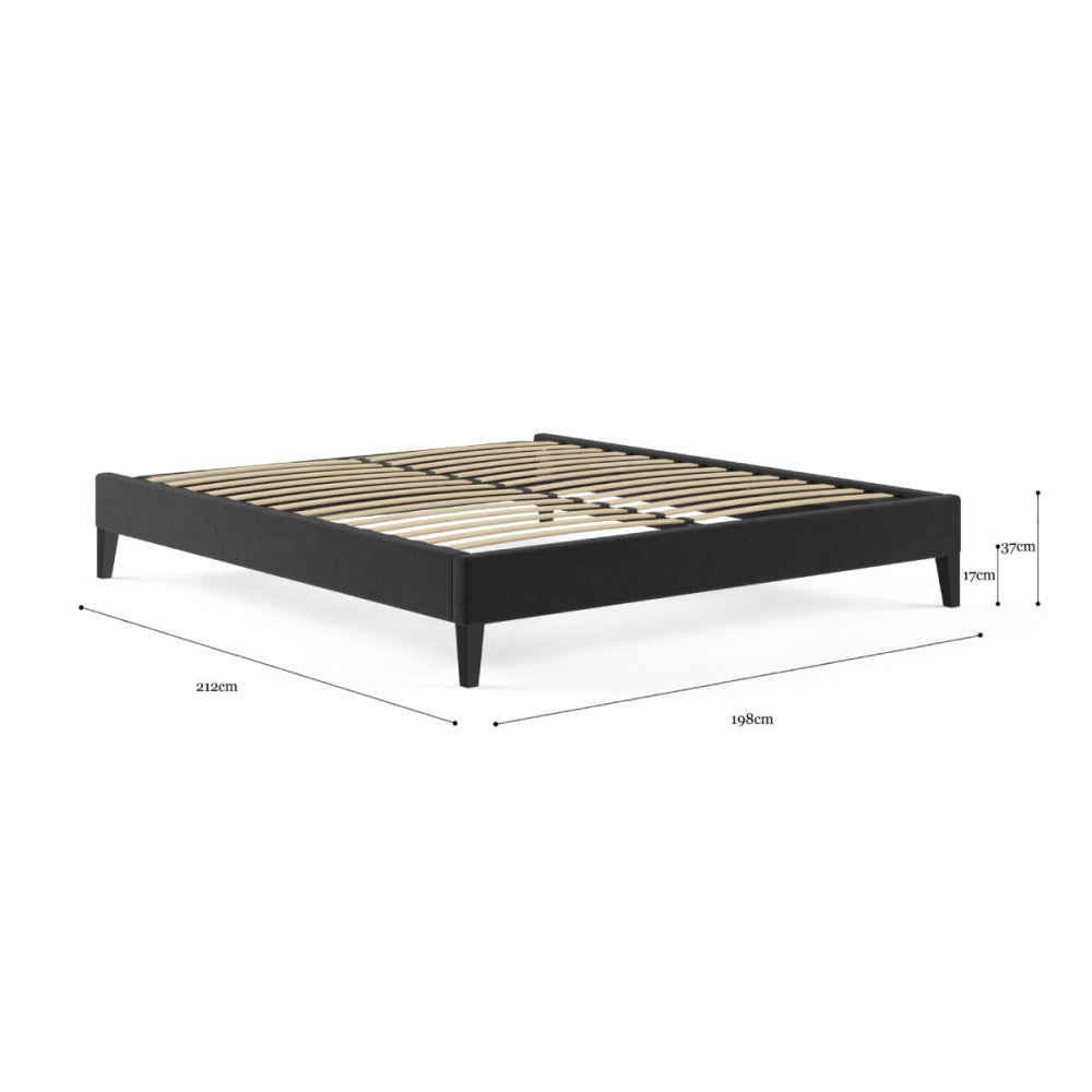 Slimline Bed Frame Ebony Black Fast shipping On sale