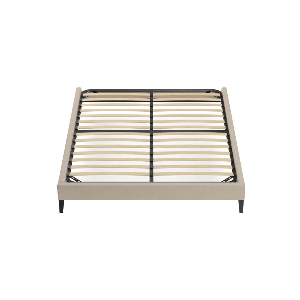 Slimline Bed Frame French Beige King Fast shipping On sale