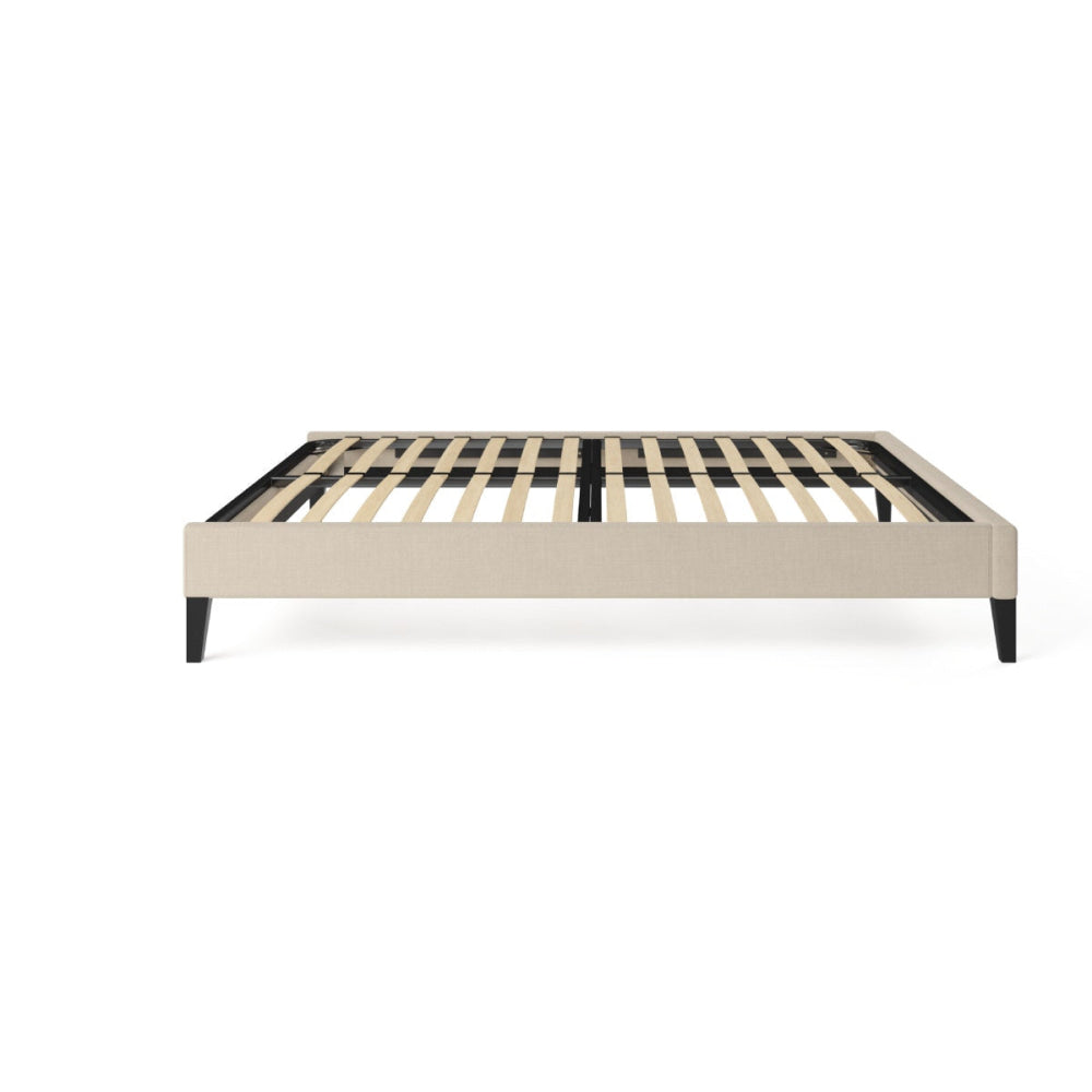 Slimline Bed Frame French Beige King Fast shipping On sale