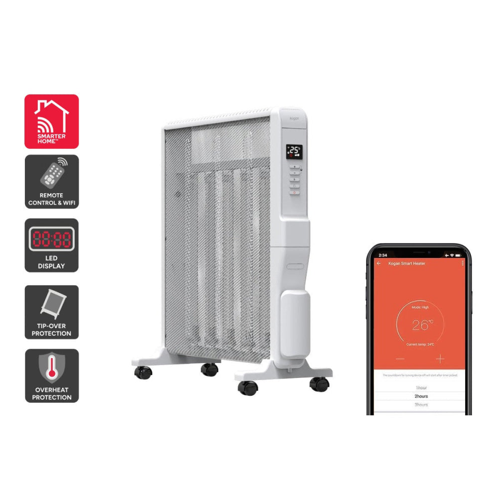 SmarterHome™ 2.4kW Slim Mica Heater Heaters Fast shipping On sale