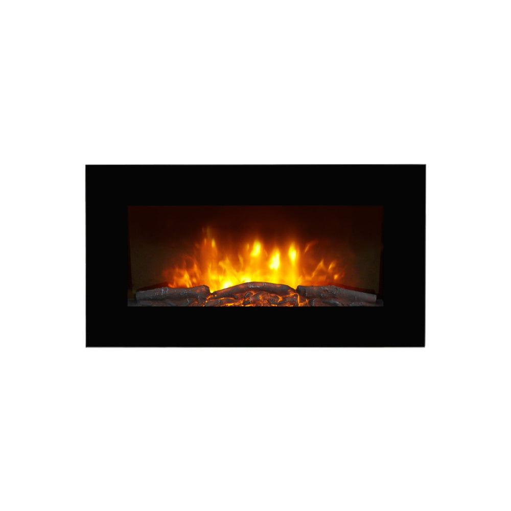 SmarterHome™ 2kW Electric Fireplace Heater with Log Effect Heaters Fast shipping On sale